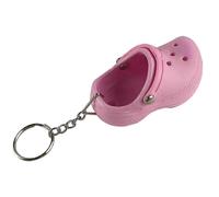 ,Mini Crocs Sandal Keychain Charm Keyring Key Holder Novelty keychain Gift Pink