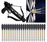 Mini Crossbow Bolts 6 3 Inch Crossbow Arrows Aluminium Crossbow Bolts Arrows for 50-80 Lbs Pistol Crossbow Precision Target Practicing Shooting Small Hunting Archery - Not Contain Crossbow Well
