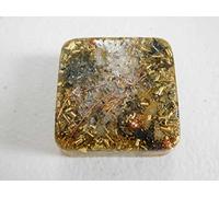 Mini Cube Prosperity 24K Gold Tower Buster Crystal Orgone Generator Energy Accumulator 7.83/432/528Hz OM Chant Advance Harmonics Many Beautiful Ingredients!! (Prosperity Crystal Clear)