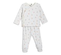 Mini Cuddles Baby Boy Teddy Print 2pc Set, Blue - 3-6 Months