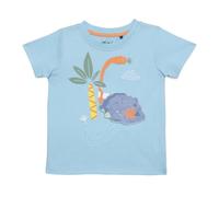 MINI CUDDLES Baby Boys Dinosaur Print T-Shirt, Blue (9-12M)