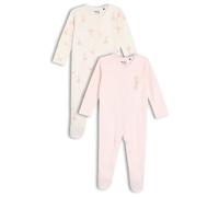 MINI CUDDLES Baby Girls 2pk Rainbow Printed Sleepsuit, Multicolour (0-3M)