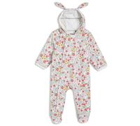 Mini Cuddles Baby Girls Floral Printed Hooded Pramsuit, Multicolour - 6-9 Months