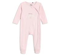Mini Cuddles Baby Girls Typographic Sleepsuit, Pink - NB