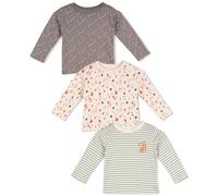 MINI CUDDLES Baby Unisex 3pk Printed T-Shirts, Multicolour (6-9M)
