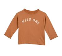 Mini Cuddles Baby Unisex Graphic Printed Top, Brown - 3-6 Months