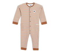Mini Cuddles Baby Unisex Striped Romper, Brown - 6-9 Months