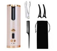 Mini Curling Iron Cordless Rechargeable Curling Iron Automatic Wavy Iron Hand Free Automatic Curling Iron 6 Speed Temperature Control