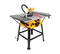 Mini Cut Off Machine, Table Saw 255mm 10 Inch Wood Cutting Dust Free with Extension Portable Woodworking Machine,for Cutting Brass Steel DIY(with Aluminum Blade)