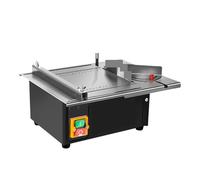Mini Cut Off Machine, Table Saw Stainless Steel Table Saw with Angle Ruler Adjustable Backing Woodworking Cutting Machine,for Cutting Brass Steel DIY