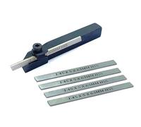 Mini Cut Off Parting Tool Holder for Unimat, Seig, Emco, Proxxon's, Grizzly Small Lathes ((Shank 10 mm w/. 4 Spare Blades))