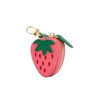 Mini Cute Fresh Strawberry Shape Fruit Coin Purse Portable Mini Bag Can Hang Korean Simple Fruit Shaped(Strawberry)