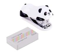 Mini Cute Panda Desktop Stapler with 1000PCS Staples for Office School Home or Travel Use
