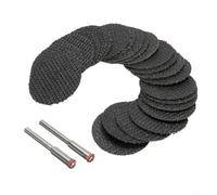 Mini cutting discs 27pcs 32mm diameter with 2 mandrels designed for Proxxon rotary tools suitable for metal ceramic plastic and wood