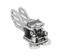 Mini CW Key Automatic Morse Stainless Steel Double Paddle Telegraph Key Automatic Morse Code Keyer Transmitter Key