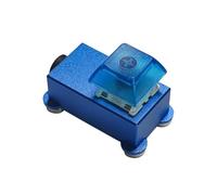 Mini CW Key HAM Send Telegram Double Paddle Morse Code Key (Blue)