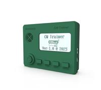 Mini CW Trainer with Display, Moore Simo Wales Code Shortwave Radio Telegraph Key for Learning CW Radio Practice with Charging Cable (Green)