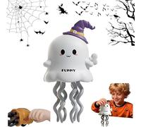 Mini-Dancing Ghost, Halloween & Christmas Fun Statue, Wind-Up Swing Dancer for Holiday Home Decorations,Style C