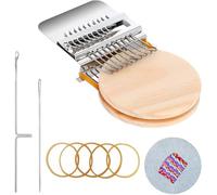 Mini Darning Loom, Small Darning Loom Weaving, 10 Hooks Speedweve Type Weave Tool, for Repair Jeans Socks DIY Craft, Knit Patch Weave Tool ZFFAFUR