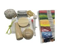 Mini Darning Loom Speedweve Weaving Tool Egg Knitting Patch Needles Threads Kit