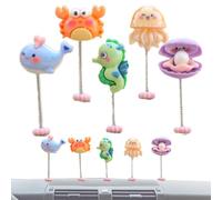 Mini Dashboard Figures Cartoon Style Miniature Nodding Sea Animal Figures
