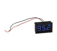 Mini DC 5-120V Voltage Meter, Blue LED 3-Digit Display, High Accuracy Voltmeter for Industrial Testing and Electrical