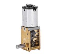 Mini DC Gear Motor with Worm Gear Reducer - Brushed Micro Electric Geared Motor for 3V 30RPM Operation in Robotics, DIY Projects, and Automation