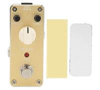 Mini Delay Guitar Pedal Metal Compact Effect Pedal 50ms - 400ms Delay Time - True Bypass for Tone Clarity, Adjustable Feedback & Level Knobs, Portable for Guitarists