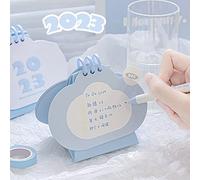 Mini Desk Calendar 2023, Spiral Bound Monthly Calendar Desktop Stand Flip Calendar White Kraft Paper with Spiral Bound 2023 Desk Calendar 2023 for Desk Calendar Made for the Office