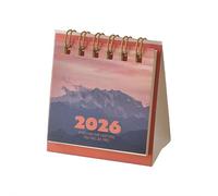 Mini Desk Calendar 2025-2026,Creative Landscape-Theme Small Desktop Standing Flip Calendar,Oct 2025 to Dec 2026 Mini Monthly Calendars,Desktop Calendars for Office or Home (Style B)