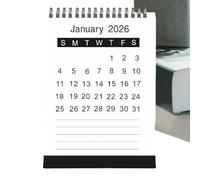 Mini Desk Calendar 2026 | January 2026-June 2027 Planner,Family Calendar | for Family Friends Students Home Indoor School Office Desk