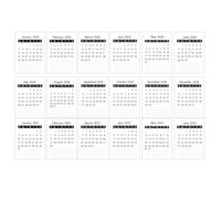 Mini Desk Calendar 2026 - January 2026 to June 2027 Monthly Planner | Calendar Planner For 18 | Suitable For Family Friends Students Teachers Home Indoor School Office