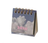 Mini Desk Calendar 2026, Runs From Now until Dec 2026 Monthy Small Desktop Calendar, Creative Coil Calendars Planner Desktop Ornament Decoration Office Stationery
