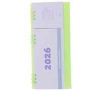 Mini Desk Calendar 2026 with Twin-wire Binding for Daily Planning | Double-sided Writable Paper Pages, Detachable Coil and Stable Base, for Habits, Assignments and To-do Lists