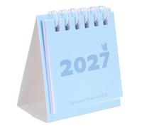 Mini Desk Calendar 2027 Stand up Desktop Monthly Planner Twin-wire Binding