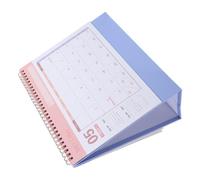 Mini Desk Calendar 2027 Standing Tear Away Planner for Home | White Offset Paper, Modern Typography, Blue Lavender Colours, Front Desk Use, Appointments and Lesson Plans