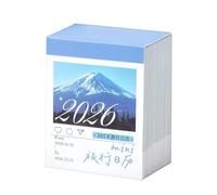 Mini Desk Calendar - Routine Tear Planner, Compact 2026 Organizer | Annual Daily Schedule Tracking Layout System, Yearlong Workrate Tracking Guide Note Set Bundle for Home School Travel Christmas