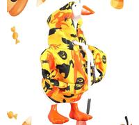 Mini Desk Geese Outfits 7 Inch | Hooded Animal Key Holder Outfit - Geese Statue Clothes Accessories Costume for Porch Holiday Tabletop Party Decoration