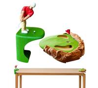 Mini Desk Golf Game | Stress Relief Relaxation Toy - Pocket Golf Table Game | for Home Office Den Bedroom Golfers Coworkers Men Dad Grandpa Boyfriend