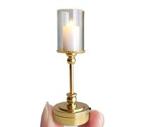Mini Desk Lamp 1:12 Scale Dollhouse Lights Battery Operated Realistic DIY Craft Accessories