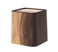 Mini Desk Trash Can With Lid - Small Desktop Wastebasket Bin, Chinese Retro Wood Grain Style, Large Capacity Dustbin For Kitchen, Bedroom, Bathroom, Dorm, Kids Room &