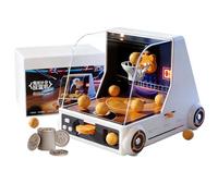 Mini Desktop Basket - Compact basketball system with manual launcher that provides a fun challenge that improves motor skills and concentration, ideal for leisure breaks