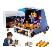 Mini Desktop Basketball Shooting Game, Arcade Basketball Game with 10 Basketballs and 12 Game Coins, Dynamic Lights & Sounds, Automatic Scoring Timing Tabletop Games Gifts for Boys (Standard)