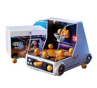Mini Desktop Basketball Shooting Game, Secret Santa Gifts for Kids Adults, Arcade Basketball Game with 10 Basketballs,for Hand-Eye Coordination and Finger Power Improvement (Standard version)