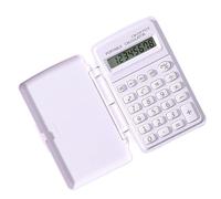 Mini Desktop Calculator: Compact Calculation Device with Flip Top Design for Storage and Portable Use, Mathematical Tool for Classroom, Office Tasks