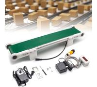 Mini Desktop Conveyor Belt with Automatic Counting, Adjustable Speed Electric Cargo Transport for Lab, Production, 70cm