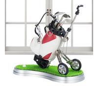 Mini Desktop Golf | Golfbag Pen Holder | uniique Golf Desk Decor | Mini Desktop Putting Green Game | Club Putter Ballpoint Pen | Funny Christmas Stocking Stuffers for Adults