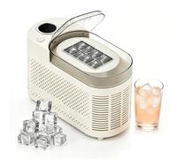 Mini Desktop Ice Maker Portable Countertop Ice Maker | Compact Size Quiet and Energy Efficient Produces 10 Solid Ice Cubes In 10-15 Minutes Ideal for Home Campin and Rv Use