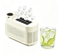 Mini Desktop Ice Maker Portable Countertop Ice Maker | Compact Size Quiet and Energy Efficient Produces 10 Solid Ice Cubes In 10-15 Minutes Ideal for Home Campin and Rv Use