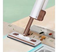 Mini Desktop Mop Hands for Household and Kitchen Use, Labor Saving Cleaning Solution with Reusable Pads, Compact Design for Tile Hardwood and Laminate Floors (A)